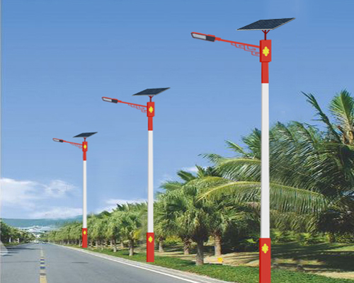 南口街道民族特色路灯