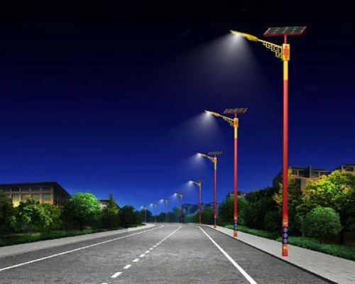 南口街道民族特色路灯